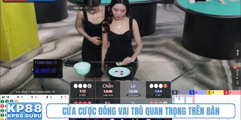 Cửa cược đóng vai trò quan trọng trên bàn