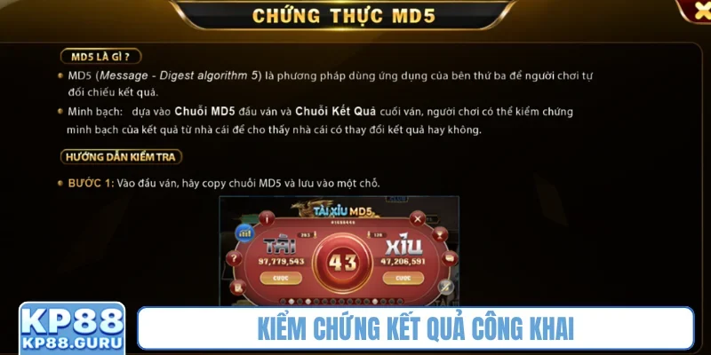 Kiểm chứng kết quả công khai