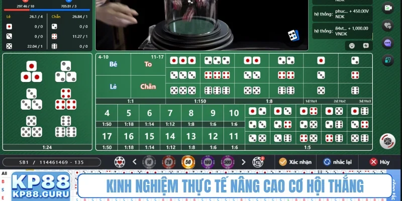 Kinh nghiệm thực tế nâng cao cơ hội thắng