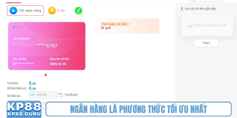 Ngân hàng là phương thức tối ưu nhất